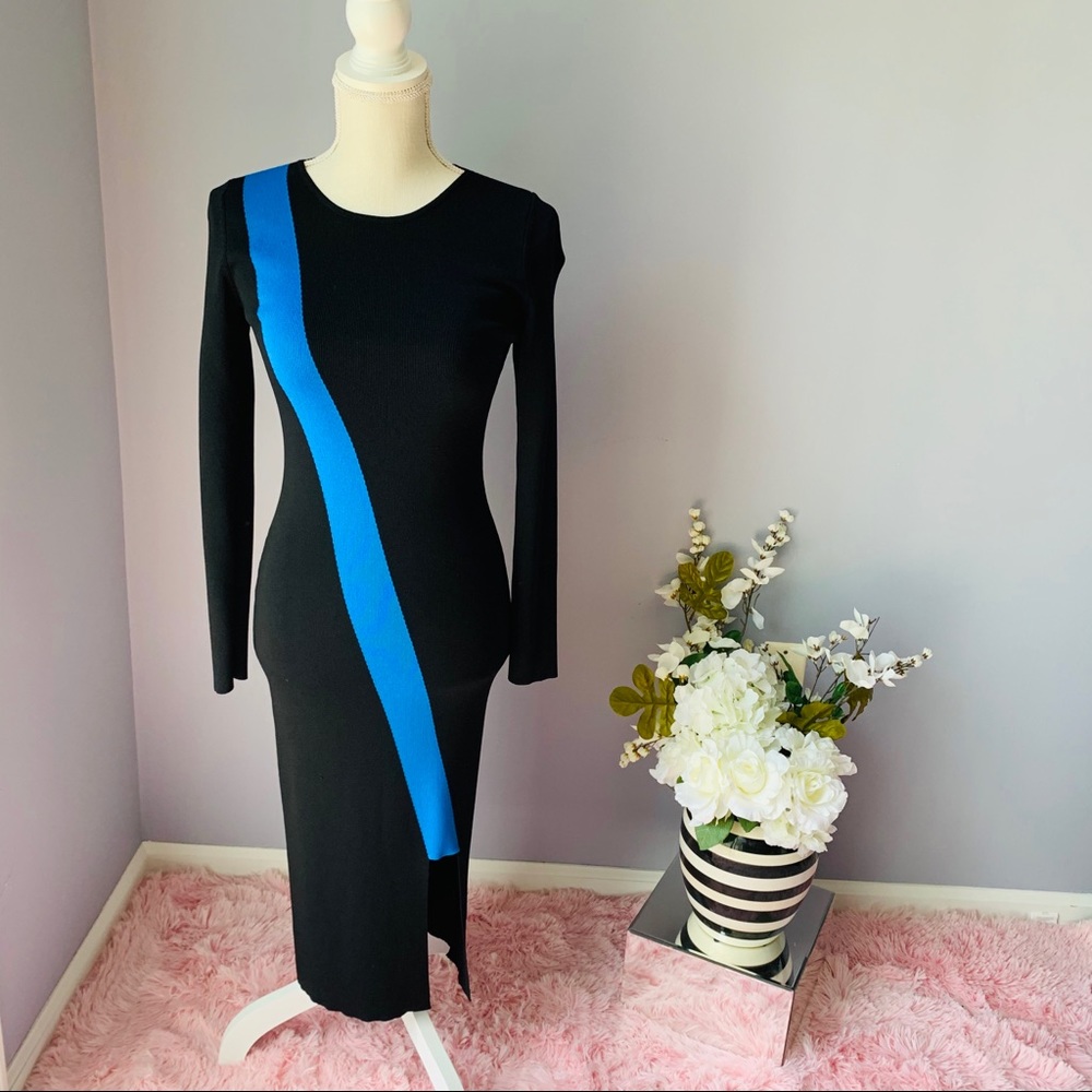 Black slim fit spandex Bar III Dress💕size S